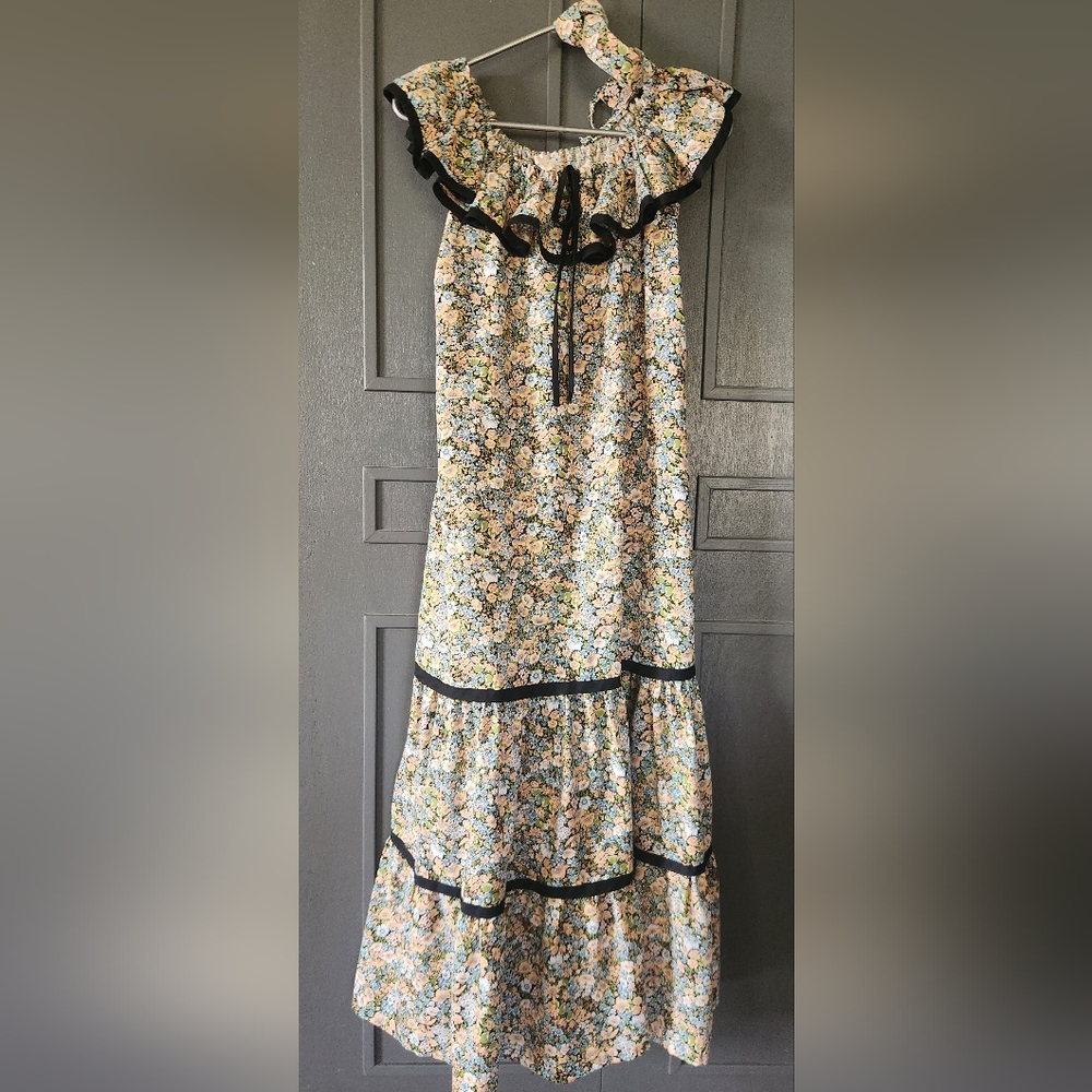 Vintage 1970s Holly Gloria Moret of California Prairie Dress